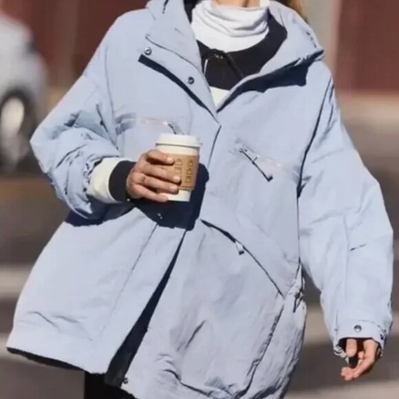 Free People Billie Boxy Lightweight Insulated Jacket Medium Large NWT - Picture 1 of 11